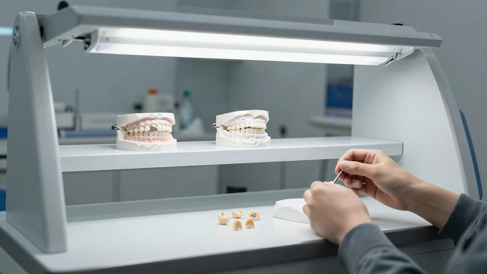 Model hazırlığı, protetik çalışma ve hassas laboratuvar süreçleri